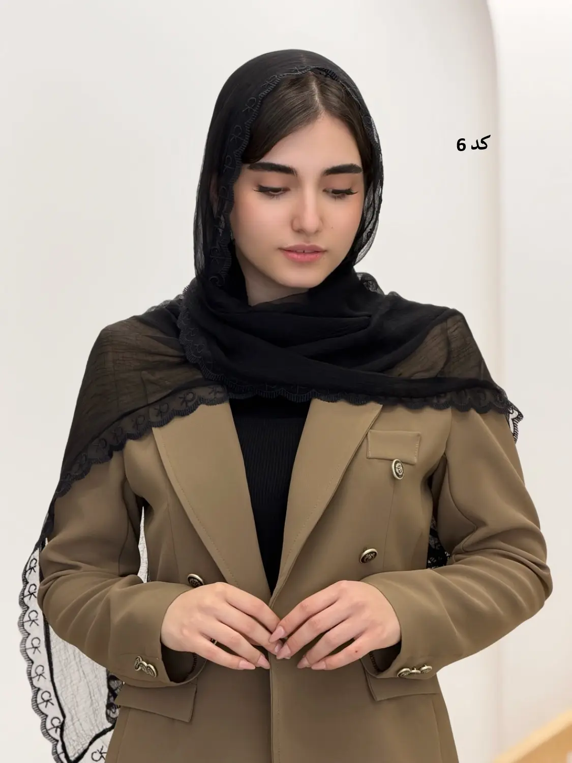 6504-شال حریر دلوین